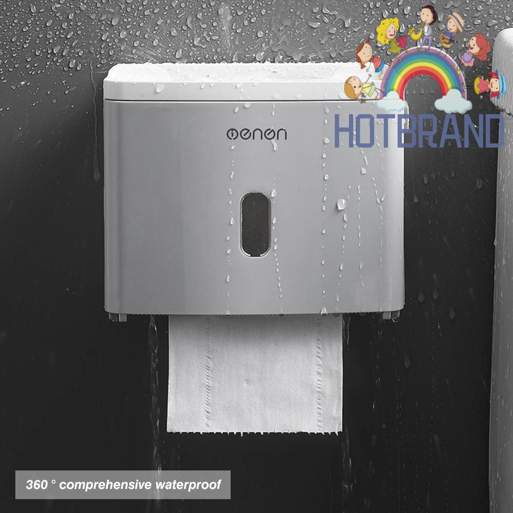 Giá Đỡ Cuộn Giấy Vệ Sinh Không Cần Đục Lỗ Cho Phòng Tắm