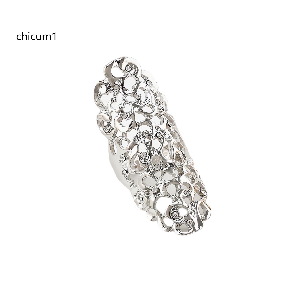 Nhẫn Đeo Khớp Ngón Tay Đính Đá Phong Cách Vintage Thời Trang