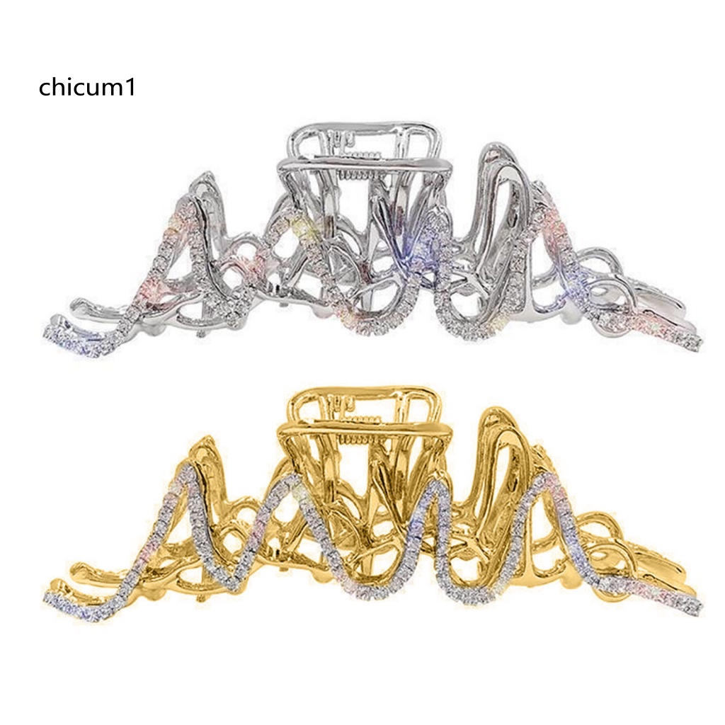 Kẹp Tóc Càng Cua Đính Đá Nhiều Màu Sắc Tươi Sáng Thanh Lịch