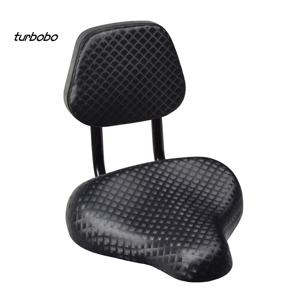 Yên Xe Đạp Giả Da Bản Rộng Thoải Mái Có Thanh Tựa Lưng