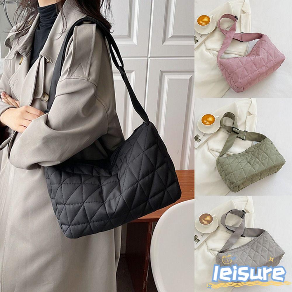 LEISURE Túi Xách Đeo Vai Chất Cotton Hoạ Tiết Không Gian