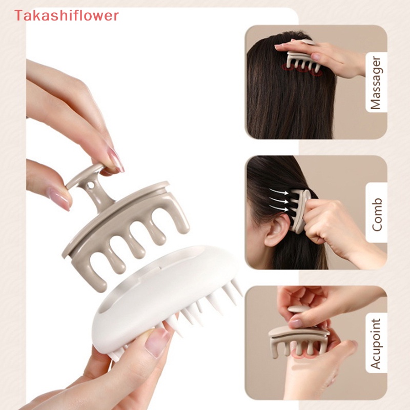 Lược Chải Tóc Mát Xa Da Đầu 2 Trong 1 Tiện Dụng Cho SPA / TakashiflowerV