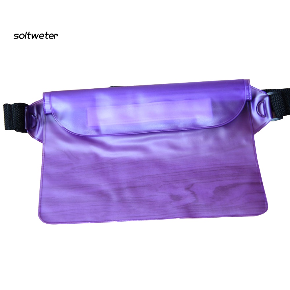 Túi Đeo Hông Bằng PVC Trong Suốt Chống Thấm Nước Có Thể Điều Chỉnh Tiện Dụng Cho Nam Và Nữ