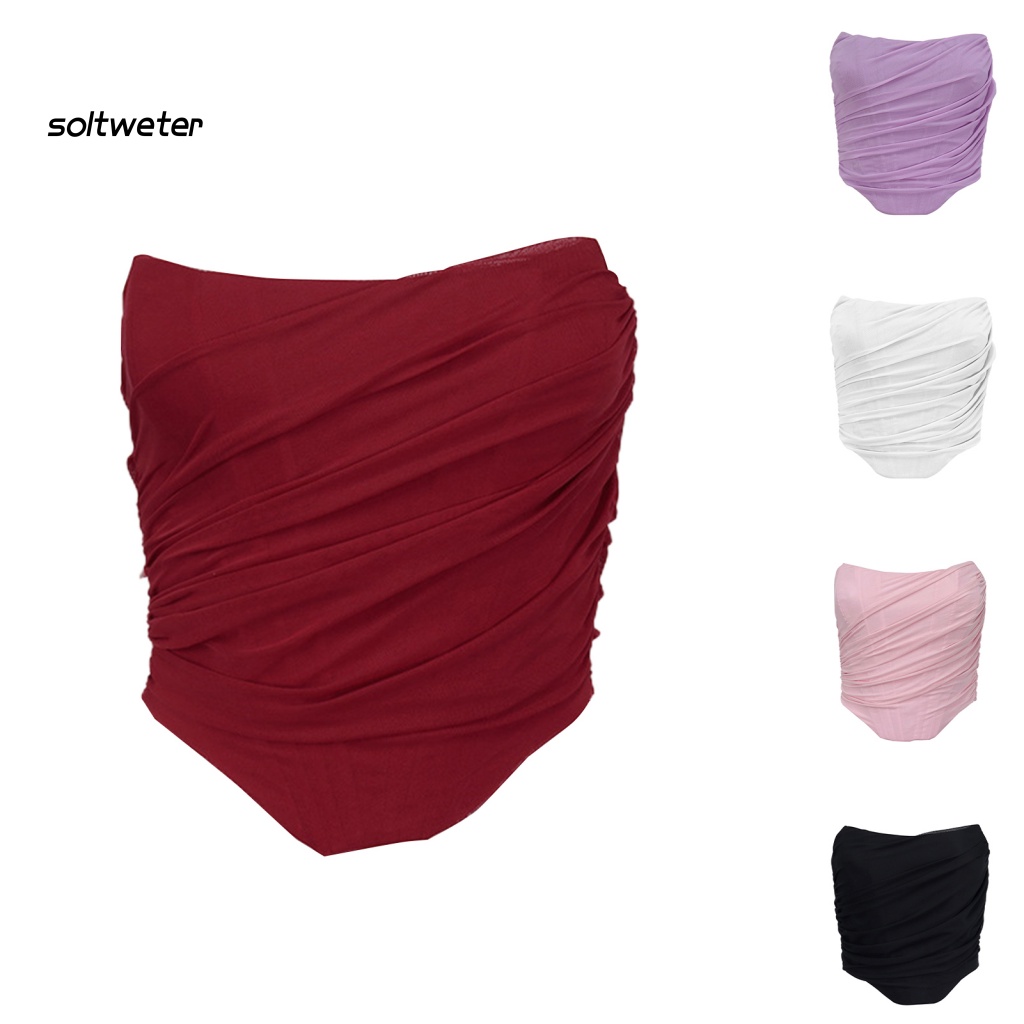 Áo Croptop Sát Nách Phối Lưới Phong Cách Quyến Rũ