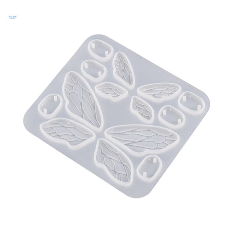 Khuôn Làm Trang Sức Hình Đôi Cánh Bằng Nhựa Resin DIY Cr