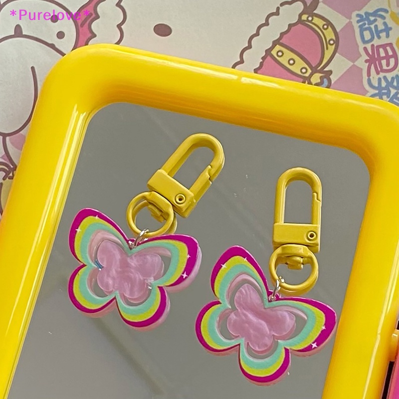 Móc Khóa Hình Bướm Rỗng Thời Trang Dành Cho Nữ Mới