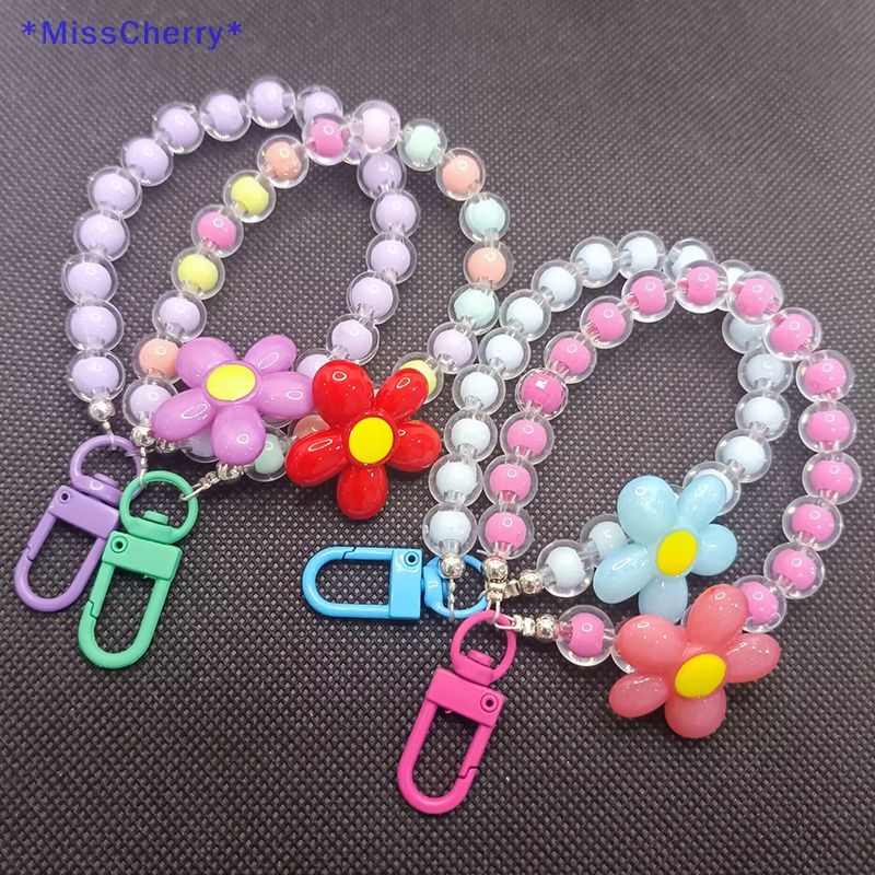 Vòng Tay Chuỗi Hạt Gắn Điện Thoại Di Động Chống Rơi Hình Hoa Hướng Dương Dễ Thương Thời Trang Cho Nữ Mới