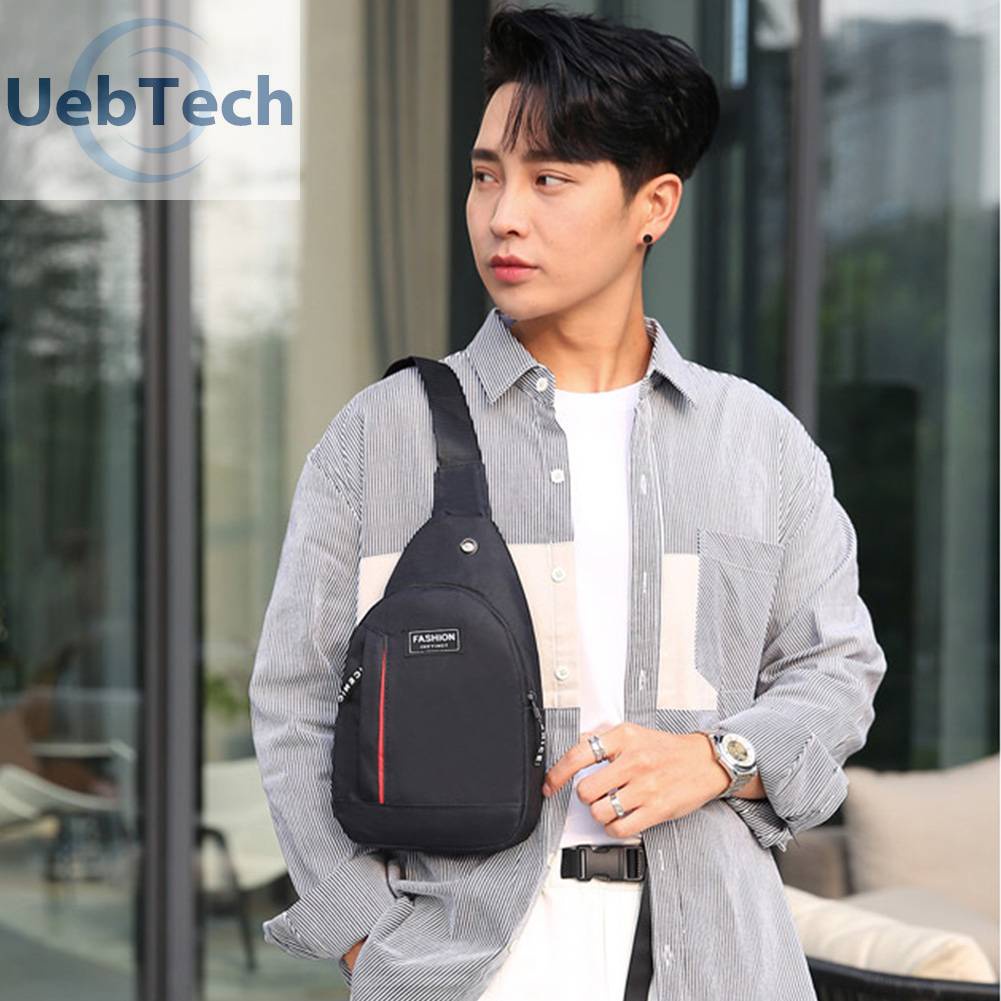 Túi Đeo Vai Thể Thao Bằng Vải Canvas Mềm Thiết Kế Giản Dị Dành Cho Nam