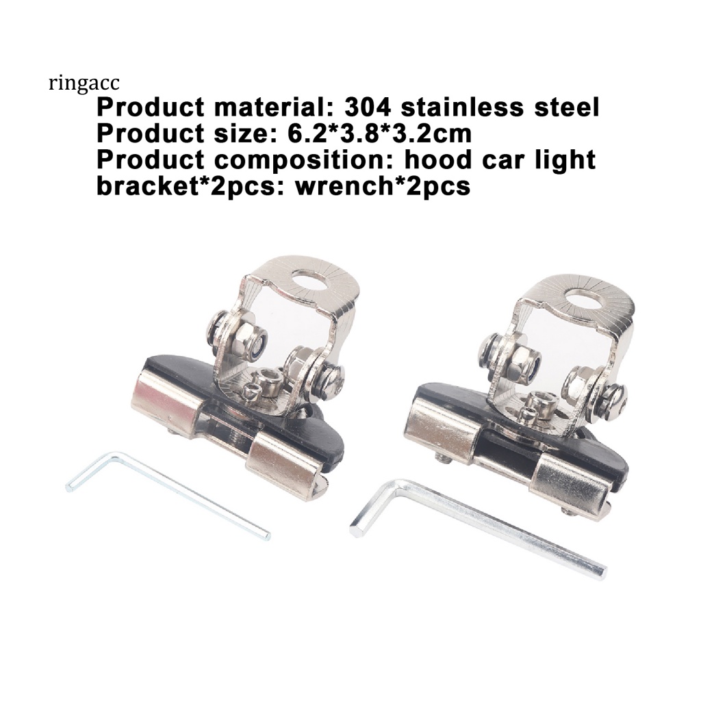 Set 2 Giá Đỡ Đèn Pha Xe Hơi Wrangler Chuyên Dụng Chất Lượng Cao