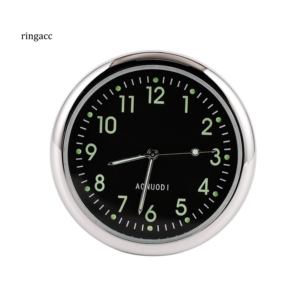 Rga Đồng Hồ Tròn Kỹ Thuật Số Dạ Quang Nhiệt Độ Cao / Thấp Tự Dính Trang Trí Bảng Điều Khiển Xe Hơi