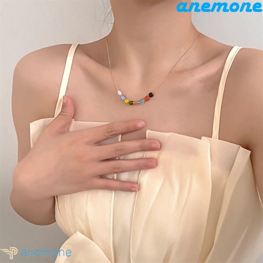ANEMONE Vòng cổ Mặt Trái Tim Thời Trang Cho Nữ