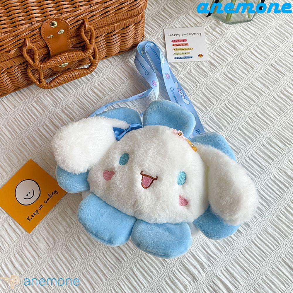 ANEMONE Túi Đeo Chéo Bằng Vải Bông Hình Động Vật Xinh Xắn