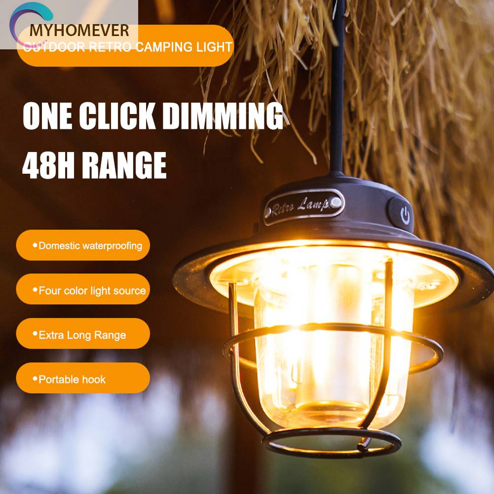 Đèn Cắm Trại Chống Thấm Nước IPX4 1200mAh 200LM