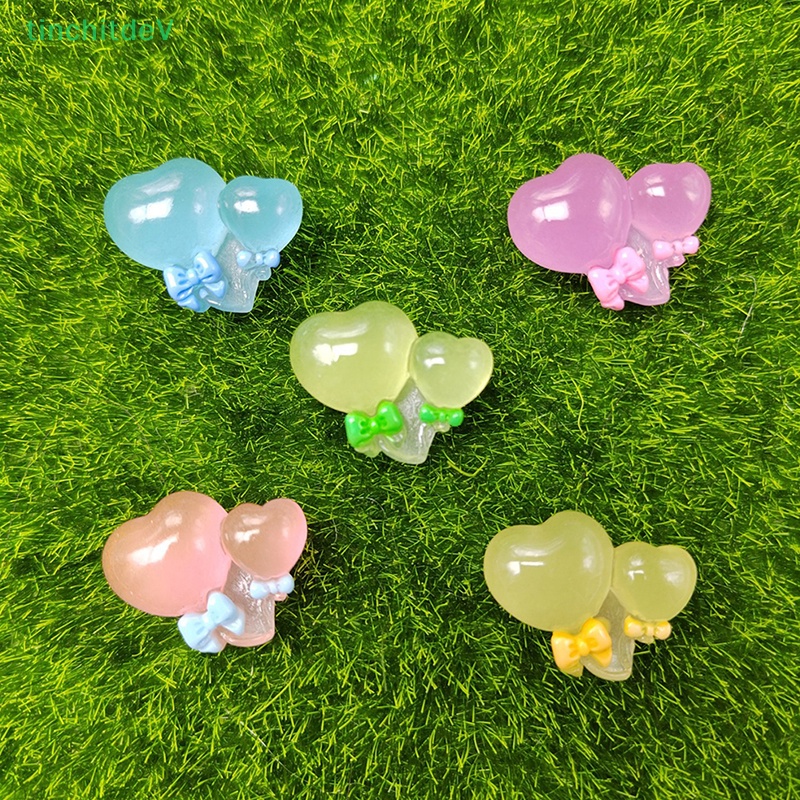 [TinchitdeV] 5 Bong Bóng Nhựa Trái Tim Mini Phát Sáng Màu Sắc Ngẫu Nhiên Ch [Mới]