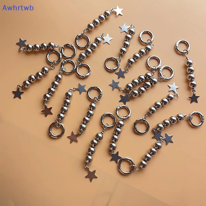 Móc Khóa Hình Ngôi Sao Năm Cánh Đính Hạt Tròn Thời Trang Mới