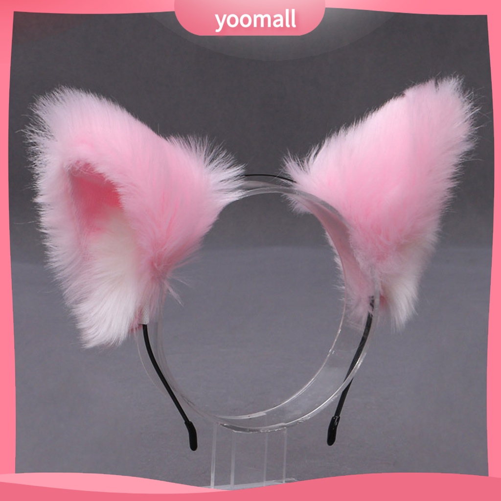 Băng Đô Tai Mèo Lông Xù Đáng Yêu Dành Cho Tiệc Hóa Trang