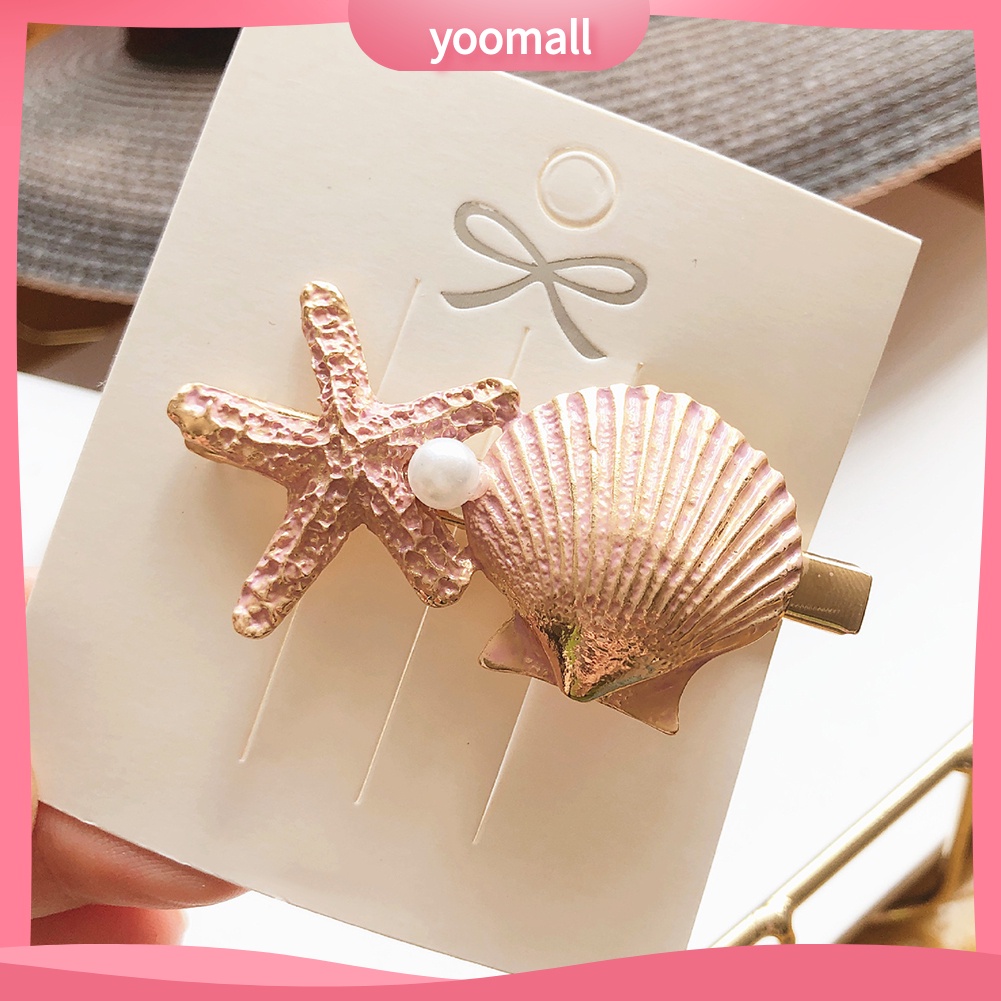Kẹp Tóc Hình Vỏ Sò / Sao Biển Ngọt Ngào Cho Nữ