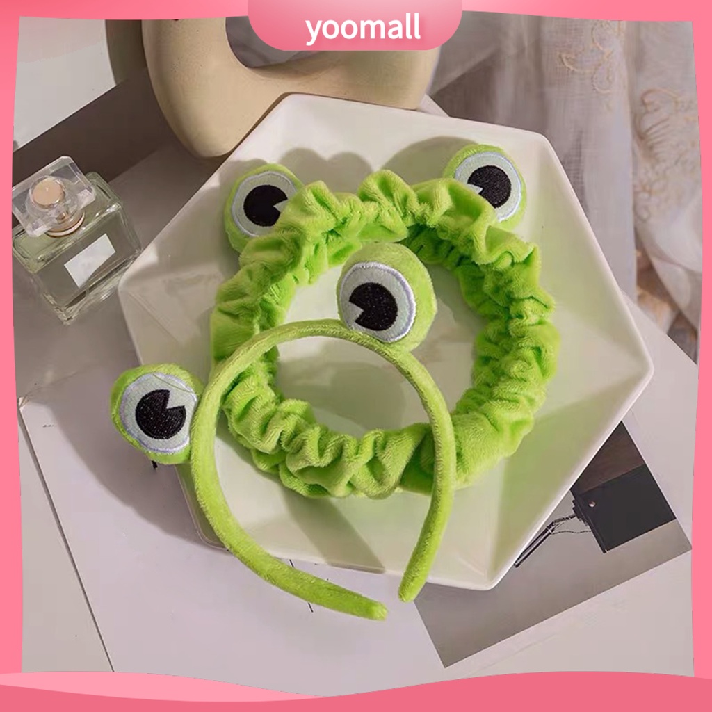 Set 2 Kẹp Tóc Hình Chú Ếch Vui Nhộn Co Giãn Dành Cho Nữ