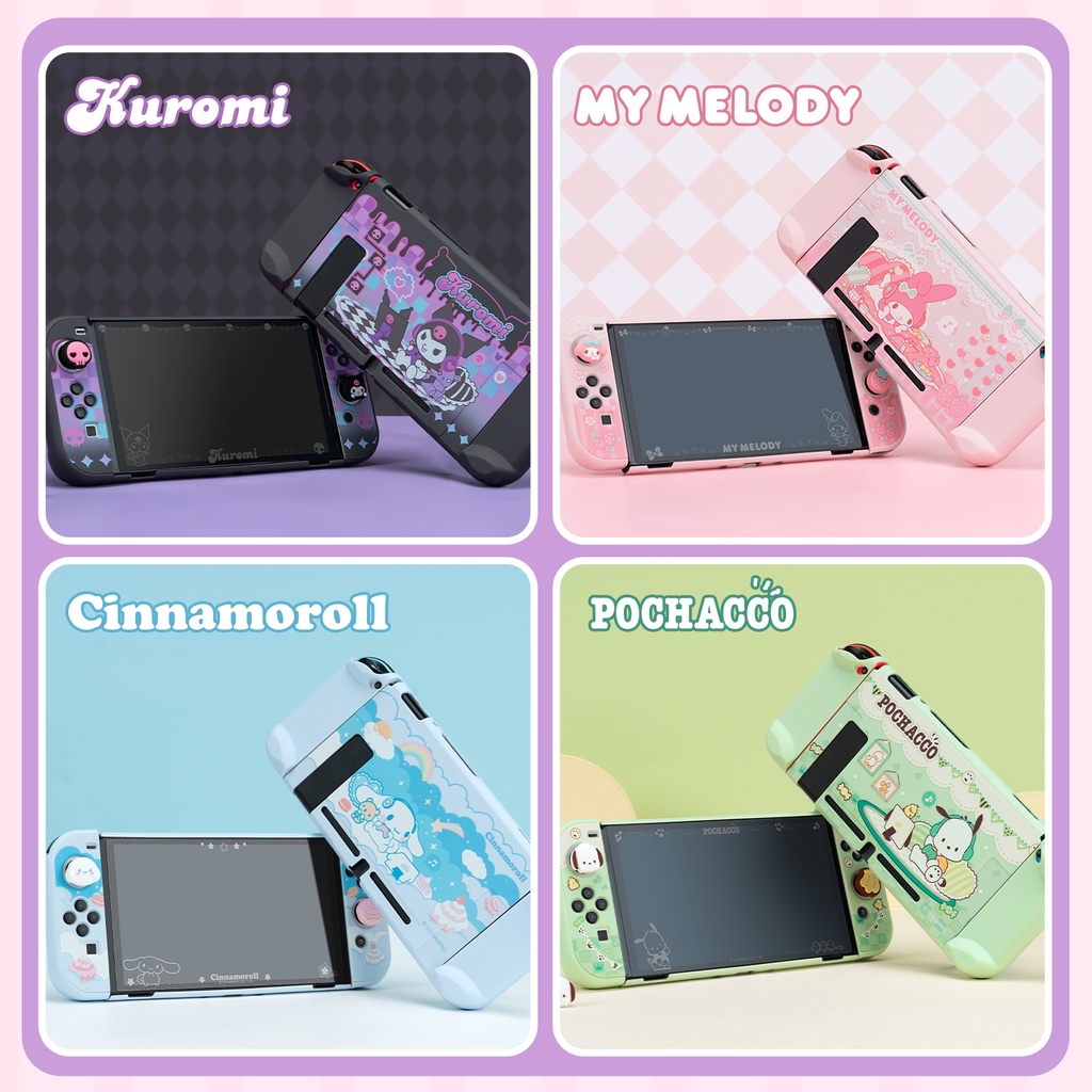 SANRIO Kính Cường Lực Bảo Vệ Màn Hình Chống Dấu Vân Tay Cho Nintendo Switch Và Switch OLED