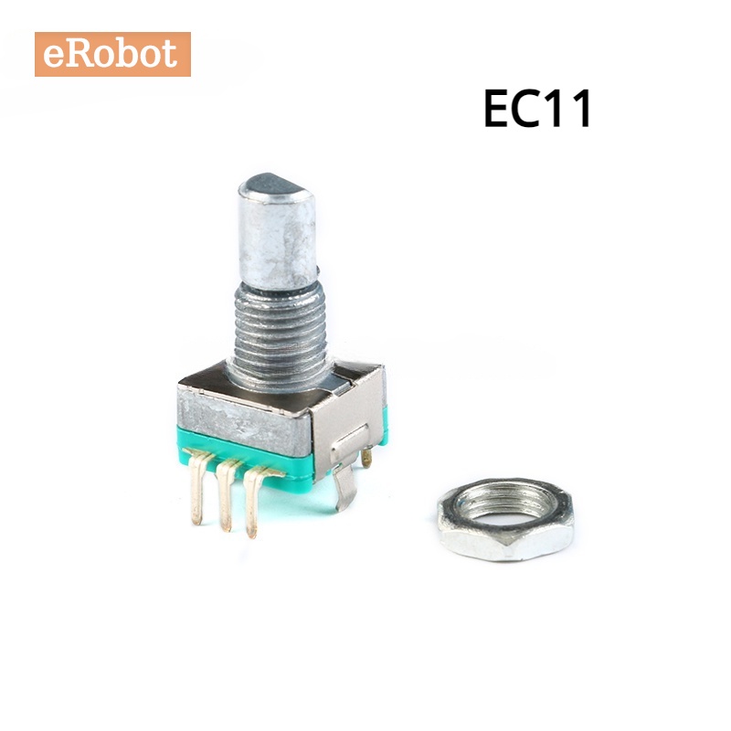Chiết Áp EC11 5Pin 360 Độ EC11 Bán Nguyệt 15mm 20mm Cho Xe Hơi