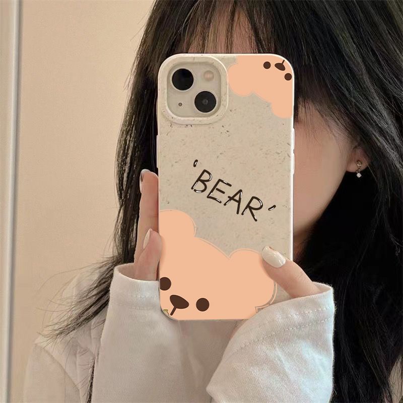 Ốp Điện Thoại Dẻo Họa Tiết Hoạt Hình Chú Gấu Nhỏ Dễ Thương Chống Sốc Cho Iphone 7 14pro11max 8iPhone1213 plus