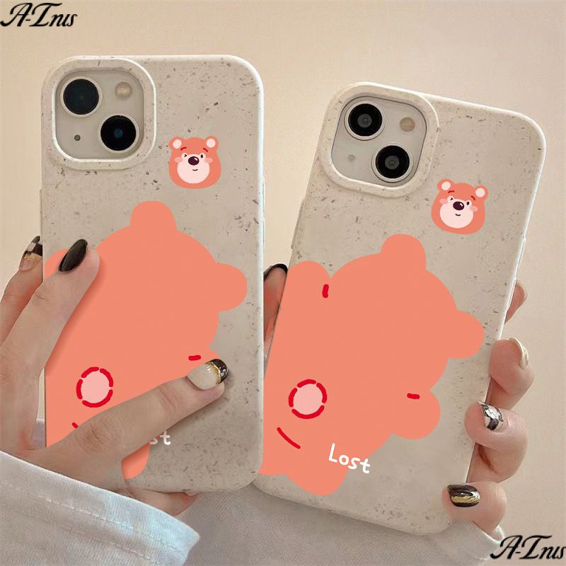 Ốp Điện Thoại Mềm Chống Sốc In Hình Gấu Và Dâu Tây Cho Iphone 8p ins14promax 1311 7iPhone12 Mbps
