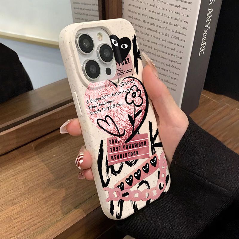 Ốp Điện Thoại Mềm Chống Sốc Màu Hồng Đơn Giản Cho Iphone 8p 7max Style 13iPhone1214pro Love 11 2UZB