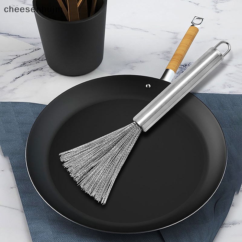 Cọ Chà Rửa Chén Dĩa Bằng Thép Không Gỉ Tay Cầm Dài Tiện Dụng