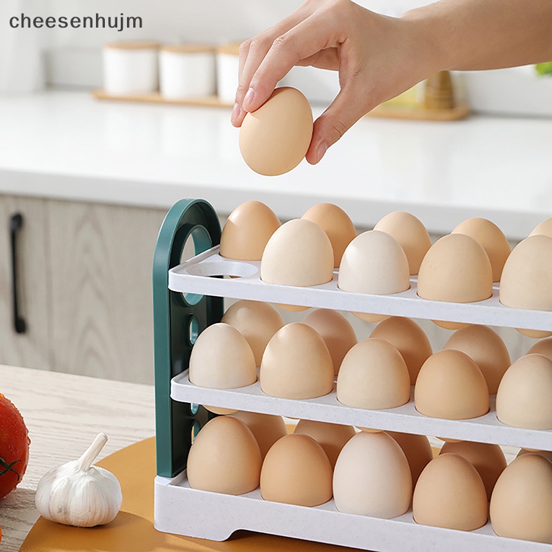 Khay Đựng Trứng 3 Tầng 30 Ô Sức Chứa Lớn Tiện Dụng
