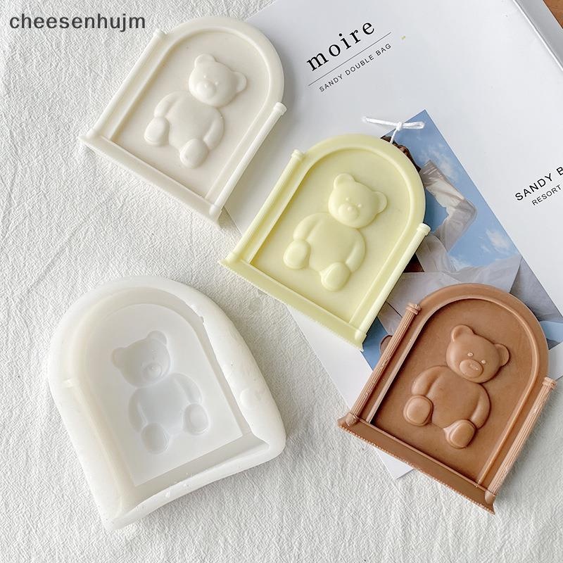 Khuôn Silicon Hình Gấu 3D Dễ Thương Dùng Làm Hương Thơm Diy