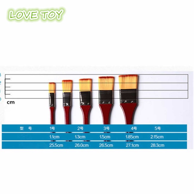 Nkodok Cọ Vẽ Tranh Sơn Dầu Tay Cầm Bằng Gỗ Ống Nhôm Nylon