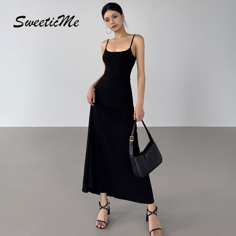 Đầm Dài Màu Trơn Dáng Ôm Gợi Cảm Thời Trang 2023 Dành Cho Bạn Nữ