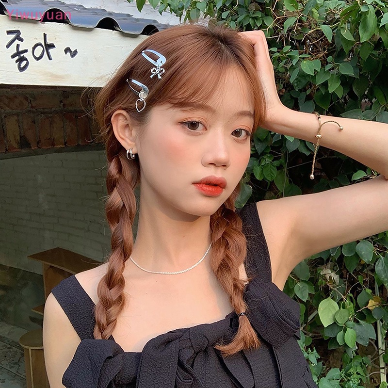 1 Kẹp Tóc Nơ Kim Loại Thời Trang Cho Nữ