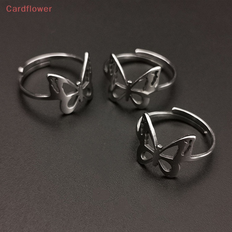 Nhẫn Hình Bướm Hình Học Tối Giản Có Thể Điều Chỉnh Kích Cỡ Cho Nữ