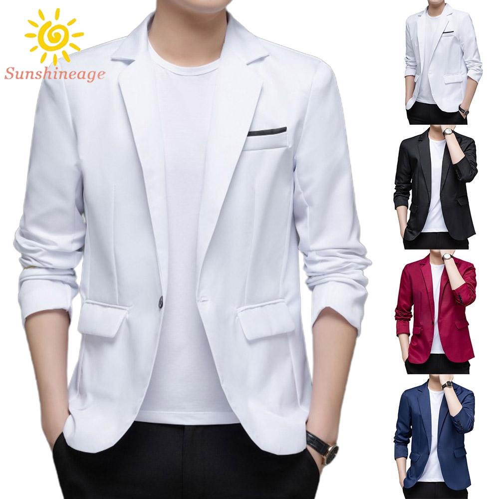 Áo Khoác Tuxedo Mỏng Màu Sắc Thanh Lịch Cho Nam