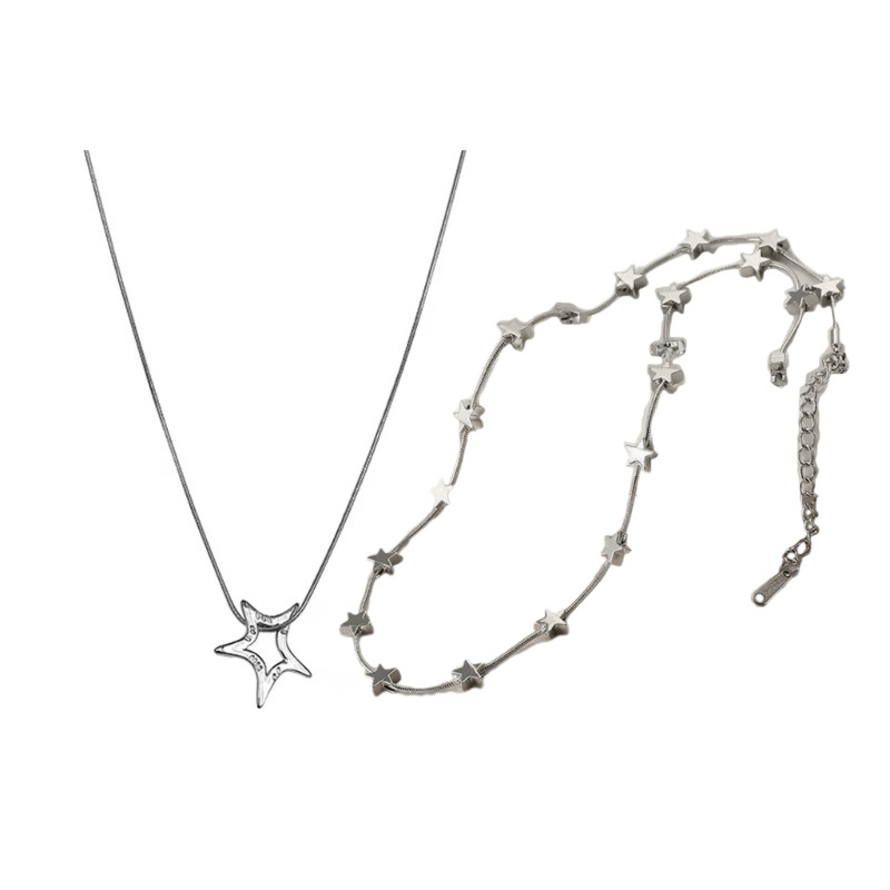 Vòng cổ Hình Ngôi Sao Năm Cánh Phong Cách Punk Hip Hop Thời Trang Cho Nam Và Nữ