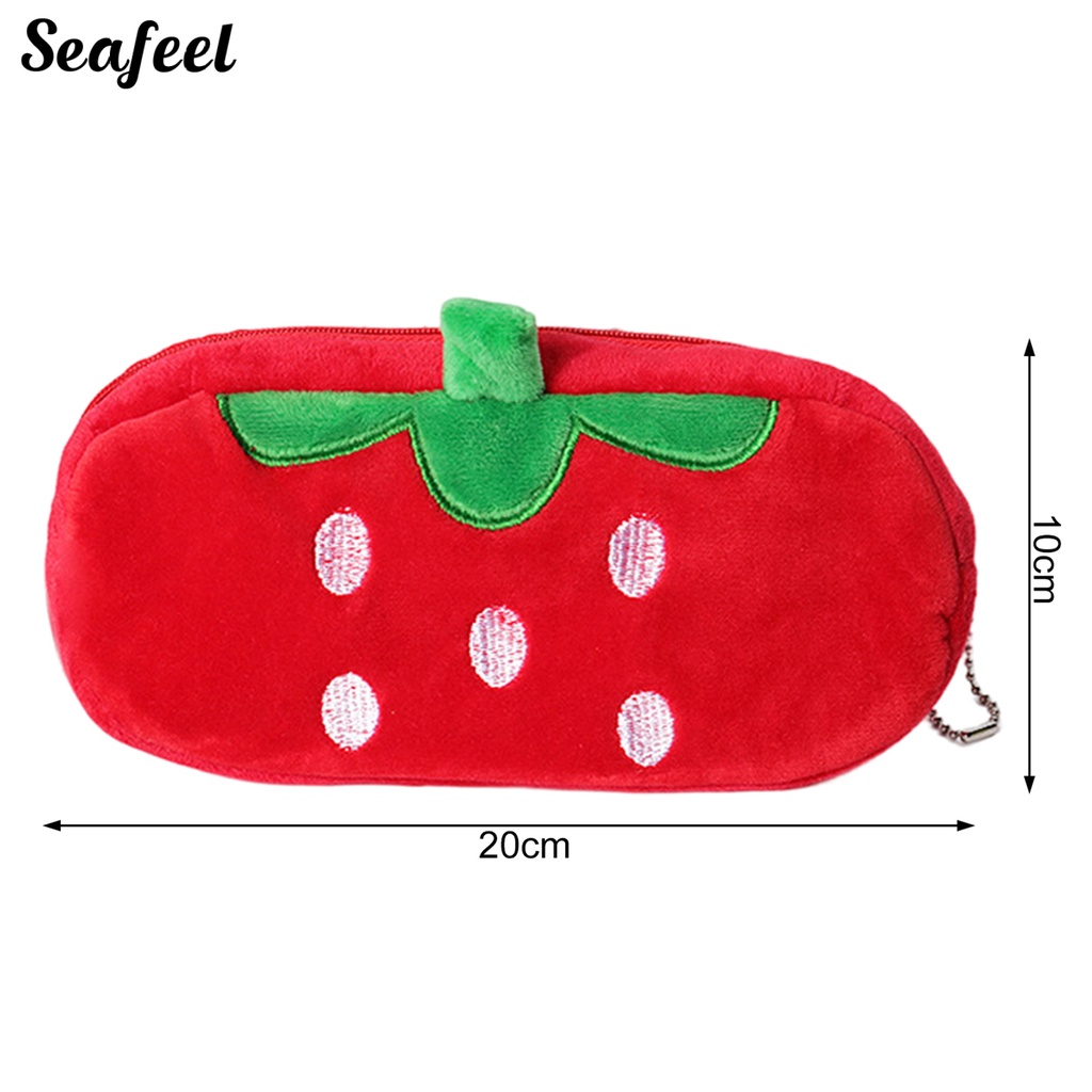 Túi Đựng Bút Bằng Nỉ Cỡ Lớn Có Khóa Kéo In Họa Tiết Hoạt Hình Dễ Thương Tiện Dụng Cho