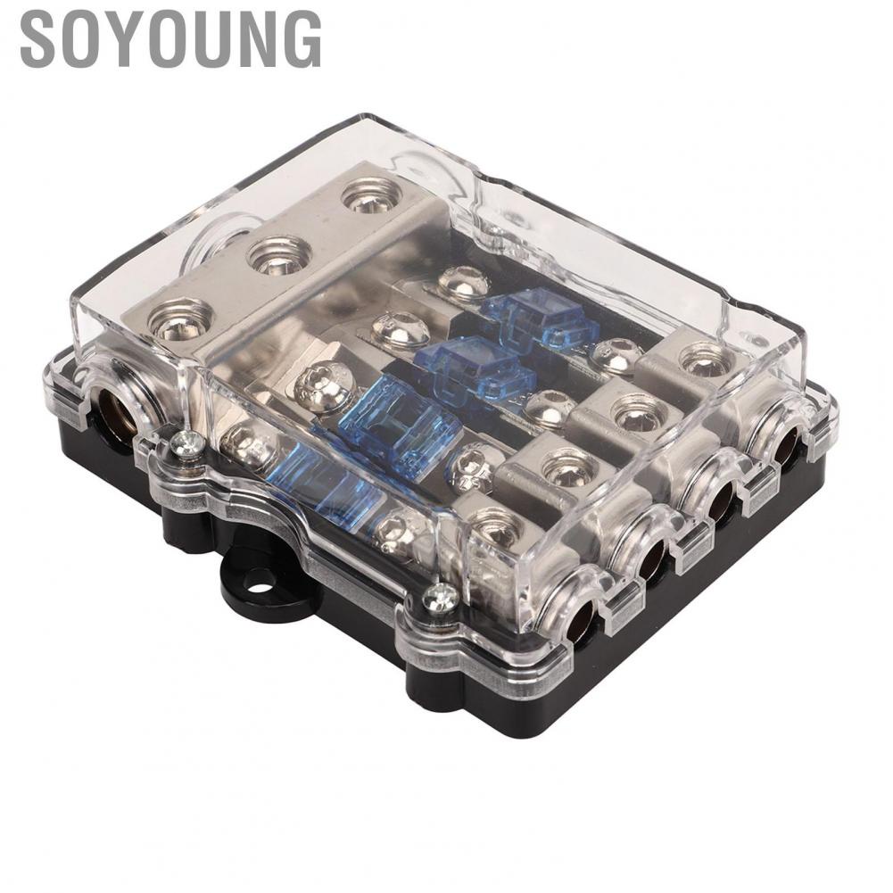 Soyoung ANL Fuse Block Long Lasting 3 in 4 Out Professional for Car Audio System