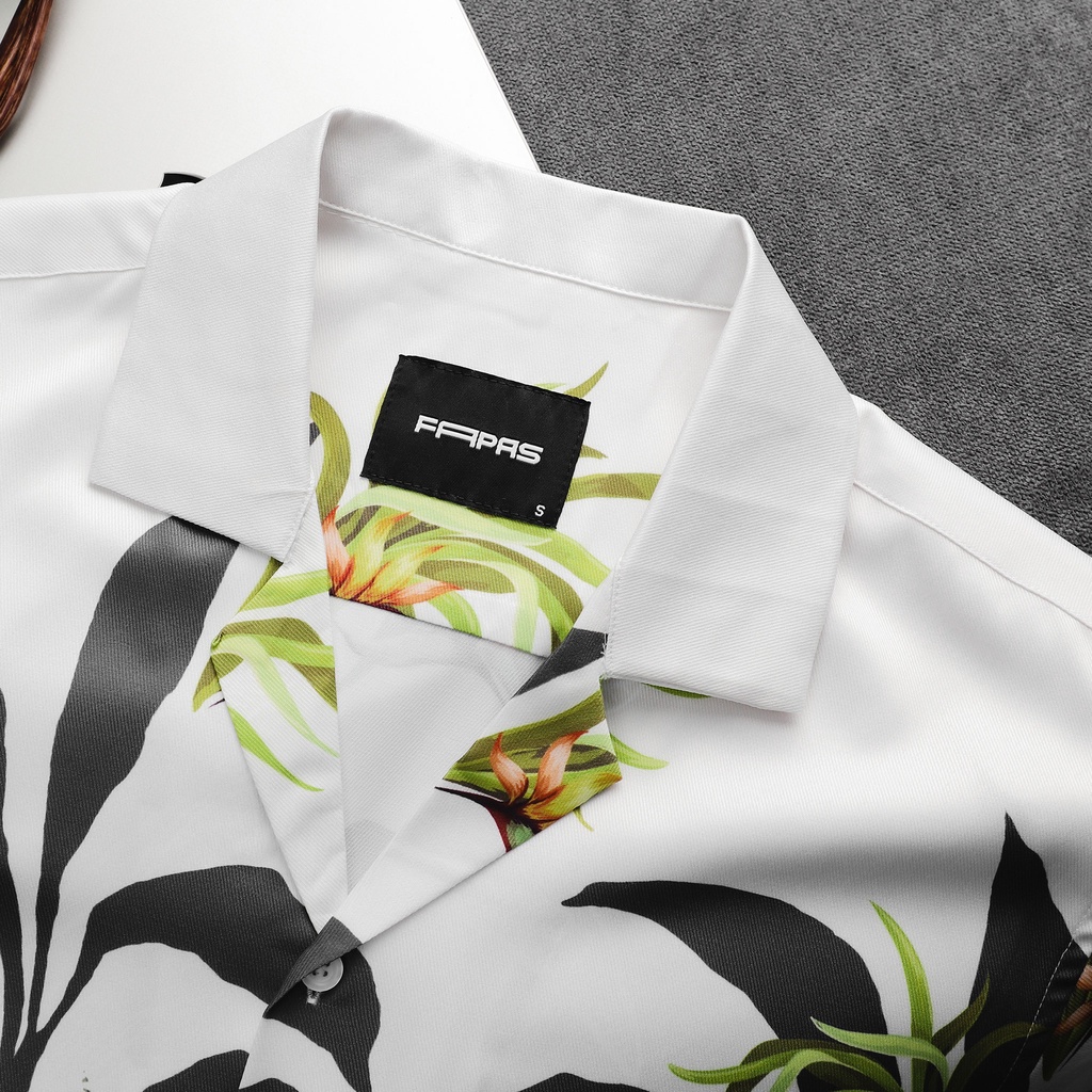 Áo Sơ Mi Nam Tay Ngắn Chất Liệu Chun Chéo Thoáng Mịn Ozon FAPAS