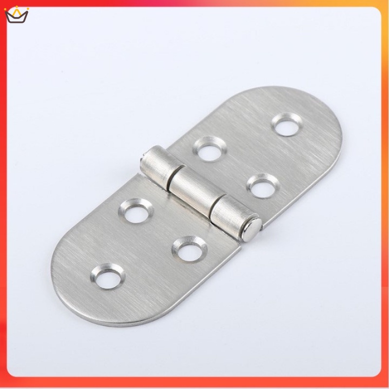 Set 1 Bản Lề Cửa 180 Độ Bằng Thép Không Gỉ 201 Chất Lượng Cao