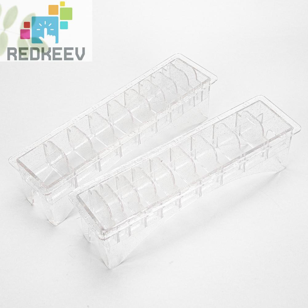 Hộp Đựng Lược Chải Tóc 10 Ngăn Bằng Nhựa Siêu Bền Tiện Dụng Cho Salon