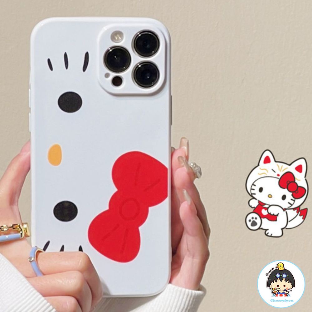 Ốp Điện Thoại TPU Dẻo Họa Tiết Hoạt Hình Hello Kitty Dễ Thương Cho IPhone 11 12 13 14 Pro Max