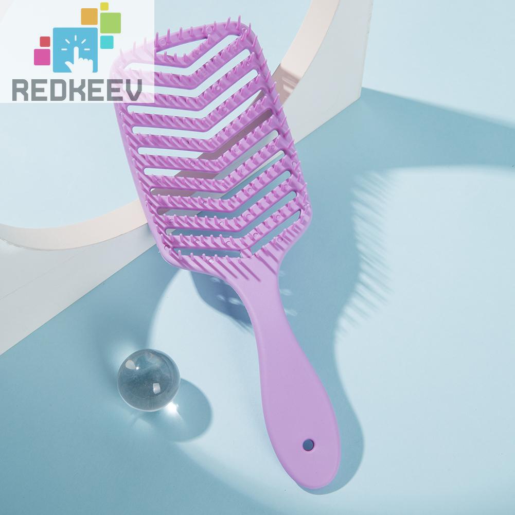 Lược Chải Tóc Hình Chữ V Chống Mòn Thiết Kế Rỗng Chuyên Dụng Cho Salon