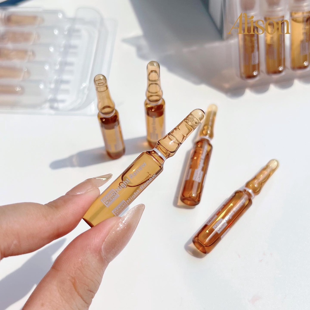 Serum ampoule ngừa lão hoá, tái tạo da ban đêm Marti. Night Renew ống 2ml