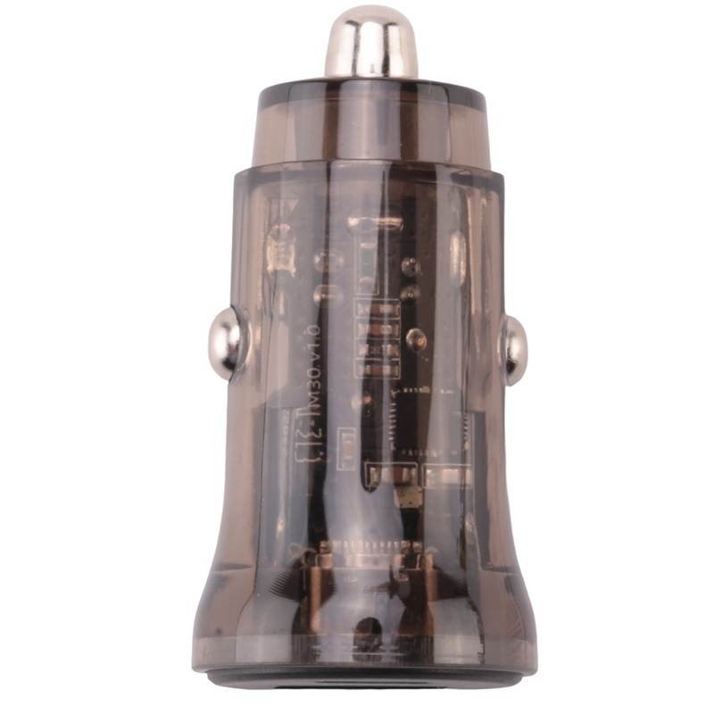 Cốc Sạc Nhanh Qc4.0 Qc3.0 Qc Scp 3A Pd Type C 30W USB Trong Suốt Cho Xe Hơi