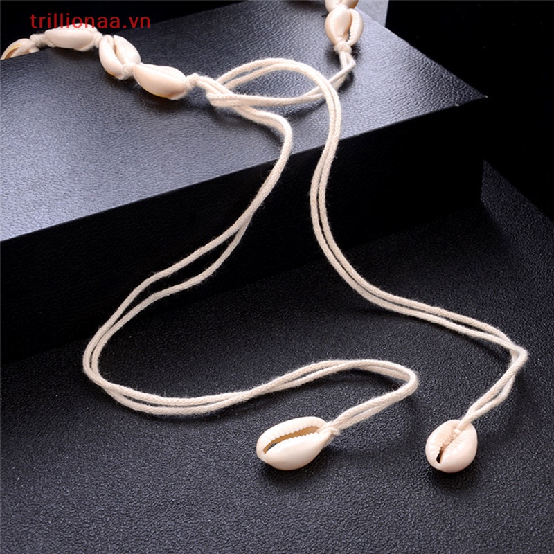 Vòng Cổ Choker Đính Vỏ Sò Phong Cách Bohemian Thời Trang Đi Biển Cho Nữ VN