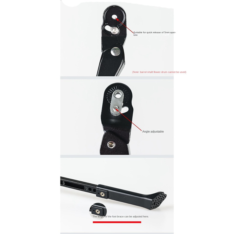 Chân Chống Đứng Bằng Sợi Carbon Tháo Lắp Nhanh Cho Xe Đạp