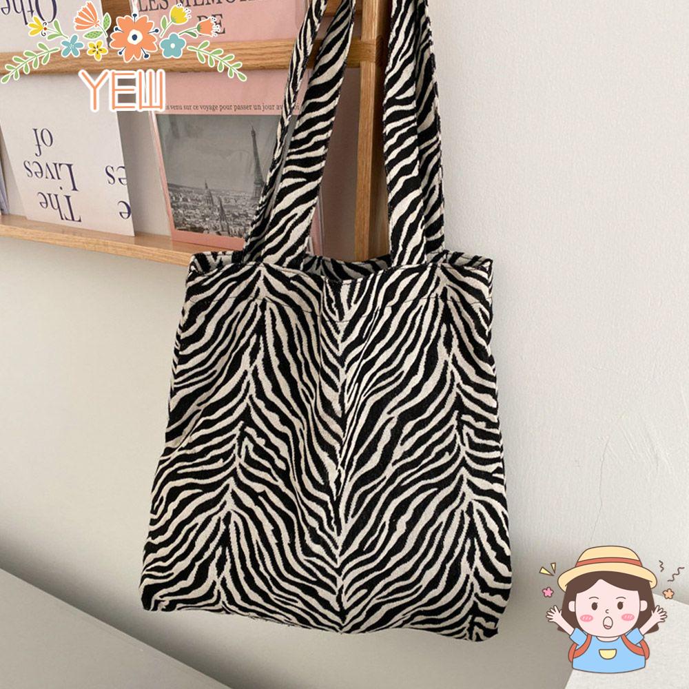 Túi Đeo Vai Sức Chứa Lớn Họa Tiết Ngựa Vằn Thời Trang Cho Nữ