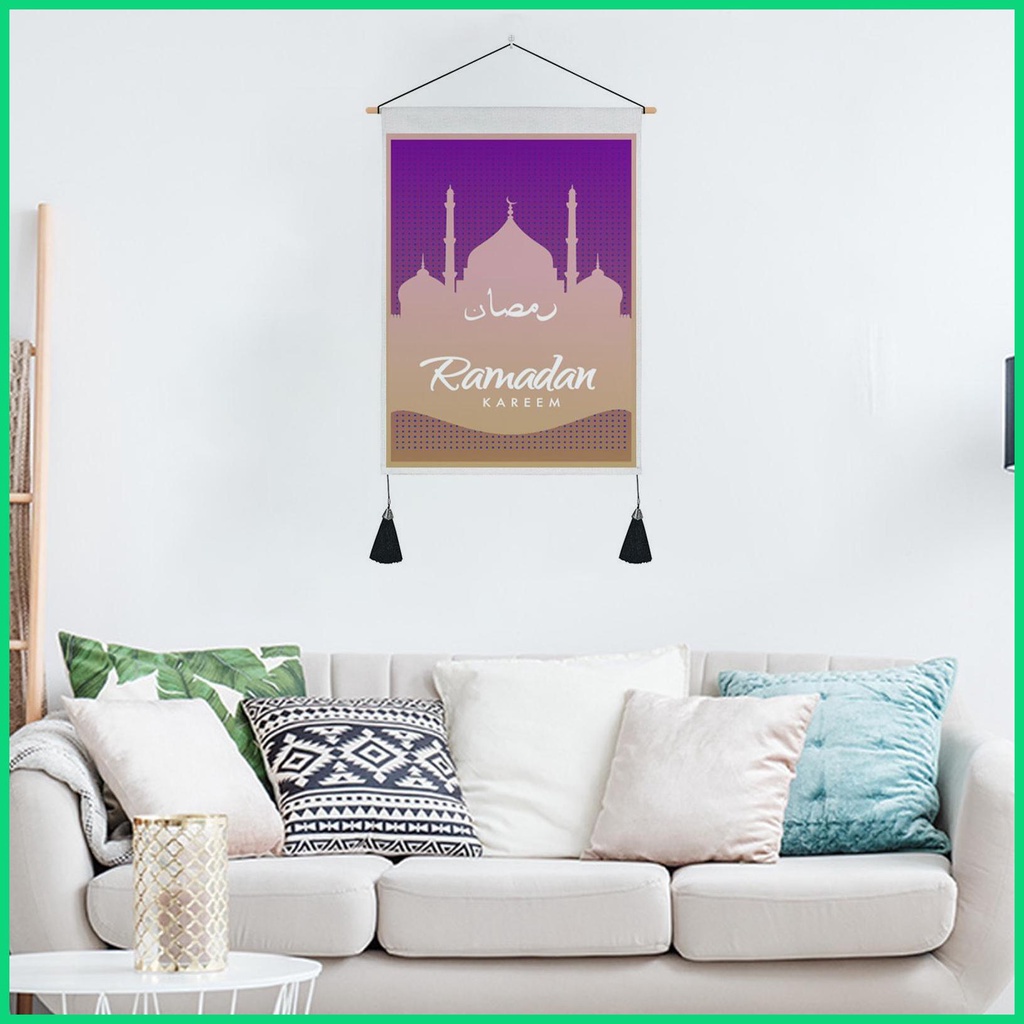 Thảm Treo Tường In Họa Tiết Eid-ul-Fitr Trang Trí Phòng Khách / Phòng Ngủ / Nhà Bếp / Tiệc Eid Partyjiwvn