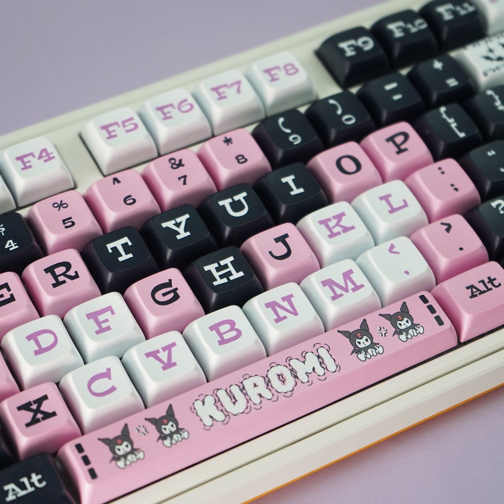 Nắp Phím Bấm 127 Phím Cách Nhiệt PBT Dễ Thương Dành Cho Nữ